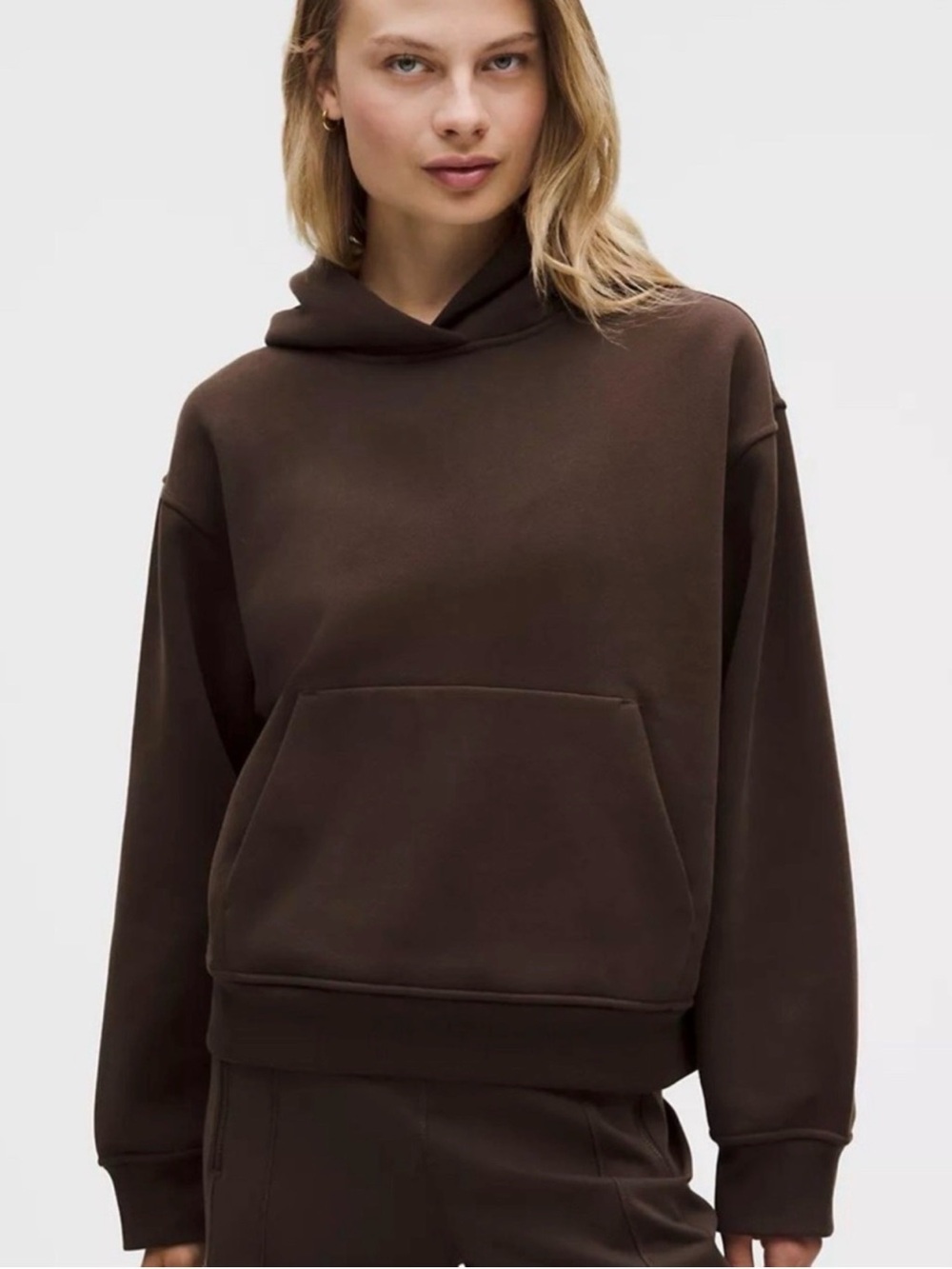 NWT Lululemon Athletica women’s steady state hoodie L color:WalnutCrunch SOLDOUT
